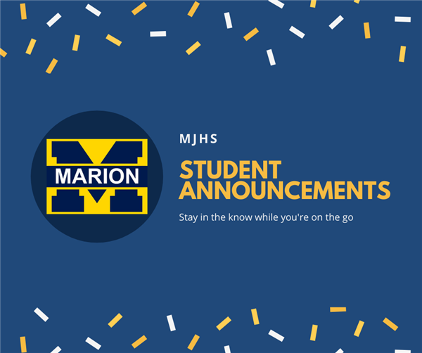 Student Announcements